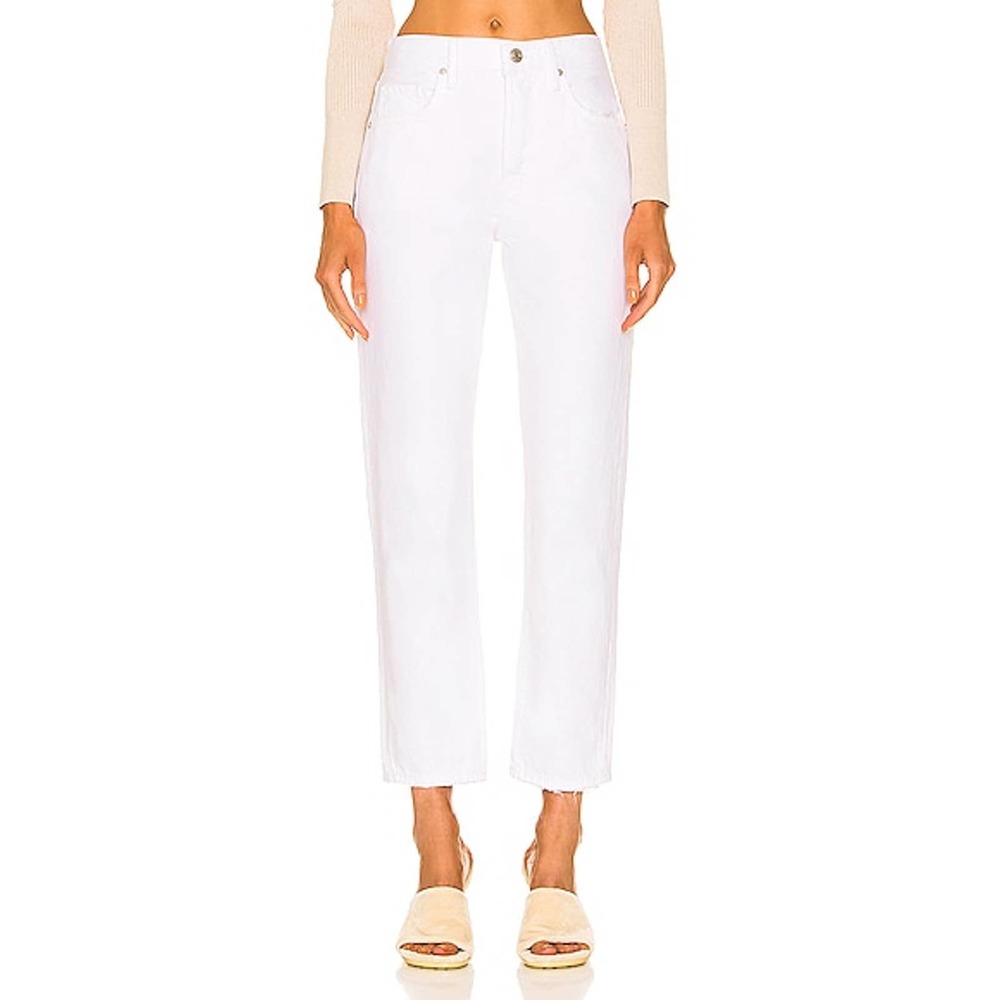 FRAME Le Original In Rumpled Blanc Grind